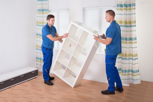 Packing and loading furniture during a Kilburn home move